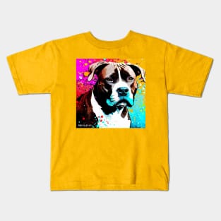 Pitbull Pop Art Kids T-Shirt